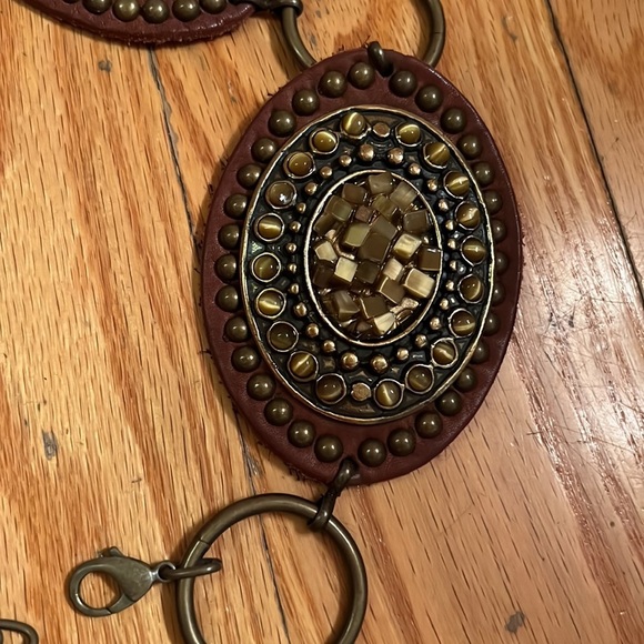 Unique leather chain belt - Picture 2 of 3